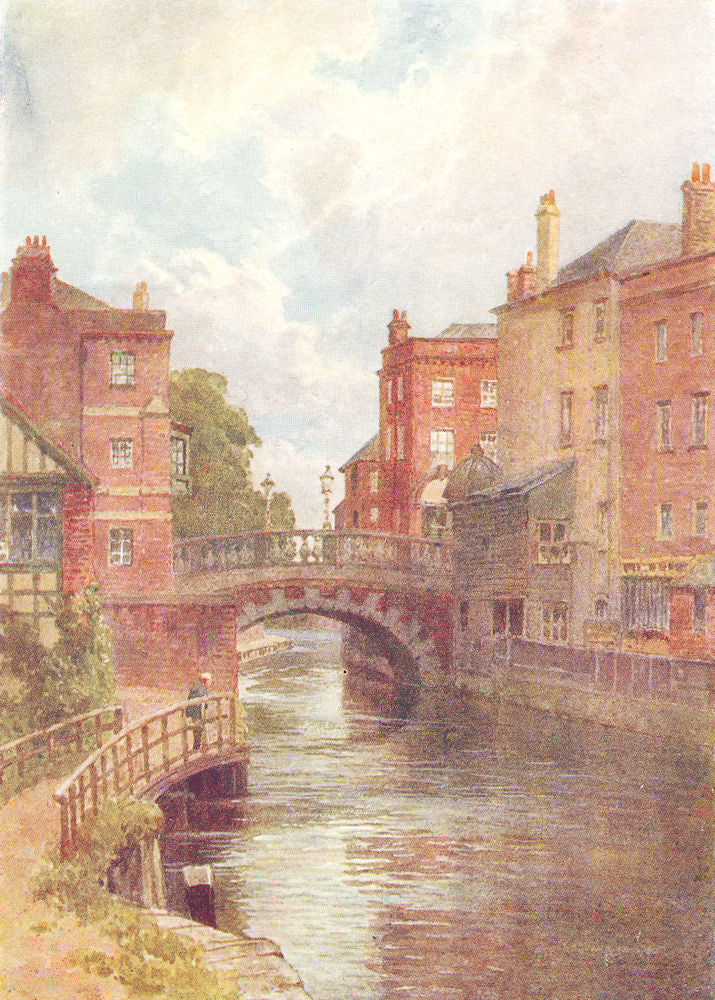 Newbury, Berkshire by Sutton Palmer 1920 old antique vintage print picture